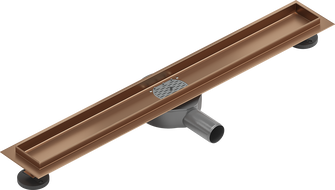 Mexen Flat 360° korpus pasroviui nutekėti laužtu 50 cm, šlifuota varis - 1C40050