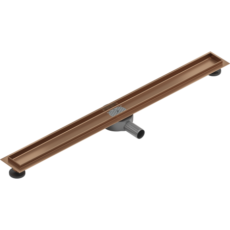 Mexen Flat 360° linijinio nutekėjimo korpusas rotacinis 90 cm, šlifuotas varis - 1C40090