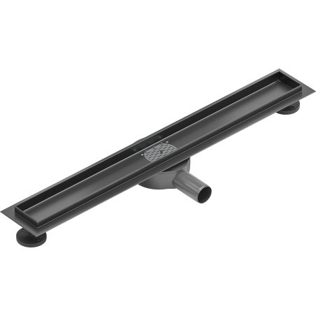 Mexen Flat 360° 60 cm sukinio korpuso linijinis nutekėjimo kanalas, šlifuotas ginklų pilkas - 1E40060