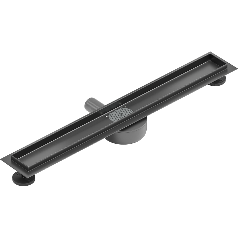 Mexen Flat 360° 60 cm sukinio korpuso linijinis nutekėjimo kanalas, šlifuotas ginklų pilkas - 1E40060