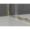 Mexen Exo-S Duo 3S 3-sieninė dušo kabina stumdoma 190 x 100 cm, skaidri, auksinė - 8152-190-100-50-00-3S