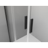 Mexen Exo-S Duo 3S trijų pusių stumdomas dušo kabina 140 x 70 cm, skaidrus, juodas - 8152-140-070-70-00-3S