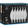 Mexen Nova 6x LED lemputė liepsnelė E14, C37, 5W, Neutralus - 4000K, 525 lm - L106-E14-0540-01x06