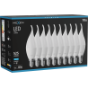 Mexen Nova 10x LED lemputė liepsnelė E14, C37, 5W, Šalta - 6500K, 525 lm - L106-E14-0565-01x10