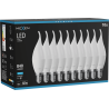 Mexen Nova 10x LED lemputė E14, C37, 8W, Šaltai balta - 6500K, 840 lm - L106-E14-0865-01x10