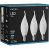 Mexen Nova 3x LED lemputė liepsnelė E14, C37, 10W, Šalta - 6500K, 1055 lm - L106-E14-1065-01x03