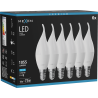 Mexen Nova 6x LED lemputė liepsna E14, C37, 10W, Šaltas - 6500K, 1055 lm - L106-E14-1065-01x06