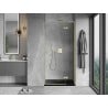 Mexen Mist-H L varstomos dušo durys dešinės 105 cm, skaidrios, matinės auksinės - 8A5L-105-000-55-00-P