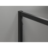 Mexen Exo-S Duo 3S 3-sienų slankiojančių durų dušo kabina, 150 x 95 cm, skaidri, juoda - 8152-150-095-70-00-3S