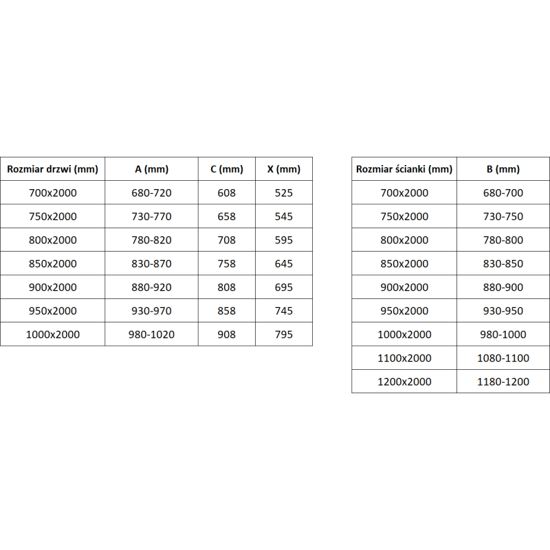 Mexen Exo-3S 3-sieninė prausimosi kabina, atveriama, 95 x 70 cm, permatoma, chromo spalva - 8181-095-070-01-00-3S