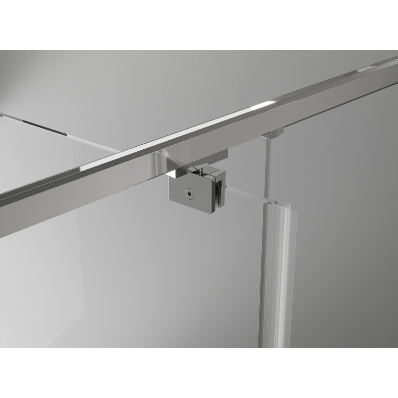 Mexen Exo-BR 3S trijų sienų dušo kabina, atidaroma, 95 x 110 cm, skaidri, chromuota - 8181-095-110-01-00-3S