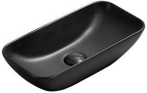 Mexen Klara stalviršinis praustuvas 46 x 23 cm, juodas matinis - 21564685