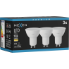Mexen Nova 3x LED lemputė GU10, 1,5W, Šilta - 3000K, 158 lm - L107-GU10-0130-01x03