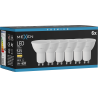 Mexen Nova 6x LED lemputė GU10, 5W, Šilta - 3000K, 525 lm - L107-GU10-0530-01x06