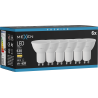 Mexen Nova 6x LED lemputė GU10, 6W, Šilta - 3000K, 630 lm - L107-GU10-0630-01x06
