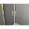 Mexen Exo-3S 90 x 85 cm 3-jų sienų persirengimo kabina, skaidri, auksinė - 8182-090-085-50-00-3S