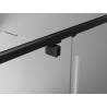 Mexen Exo-3S dušo kabina 3-sienų atveriama 110 x 80 cm, permatoma, juoda - 8182-110-080-70-00-3S