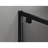 Mexen Exo-BR Duo 3S 3 pusių atveriama dušo kabina 80 x 110 cm, skaidri, juoda - 8182-080-110-70-00-3S