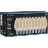 Mexen Vintis 10x LED gijų lemputė E14, C35, 4W, Šilta - 2200K, 400 lm, gintaras - L154-E14-0422-50x10