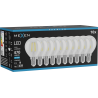 Mexen Vintis 10x LED gijų lemputė E14, G45, 4W, Šaltai balta - 6500K, 470 lm, skaidri - L156-E14-0465-00x10