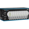Mexen Vintis 10x LED filamentinė lemputė E27, G45, 4W, 55 lm, žalia - L156-E27-04XX-46x10