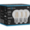 Mexen Vintis 3x LED Gijų Lemputė E27, G45, 4W, 55 lm, oranžinė - L156-E27-04XX-48x03