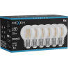 Mexen Vintis 6x LED filamentinė lemputė E27, G45, 4W, 55 lm, oranžinė - L156-E27-04XX-48x06