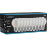Mexen Vintis 10x LED gijų lemputė E27, G45, 4W, 55 lm, oranžinė - L156-E27-04XX-48x10