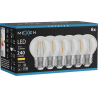 Mexen Vintis 6x LED gijų lemputė E27, G45, 2W, Šilta - 2700K, 240 lm, skaidri - L156-E14-0227-00x06 - L156-E27-0227-00x06