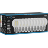 Mexen Vintis 10x LED kaitrinė lemputė E27, G45, 2W, Neutralus - 4000K, 240 lm, skaidrus - L156-E27-0227-00x10
