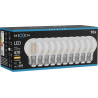 Mexen Vintis 10x kaitinamosios LED lemputės E27, G45, 4W, Šilta - 2700K, 470 lm, skaidri - L156-E27-0427-00x10