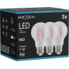 Mexen Vintis 3x LED gija E27 lemputė, A60, 4W, 55 lm, raudona - L150-E27-04XX-45x03