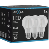 Mexen Vintis 3x LED gijų lemputė E27, A60, 4W, 55 lm, mėlyna - L150-E27-04XX-47x03