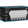 Mexen Vintis 6x lemputė su LED filamentu E27, A60, 4W, 55 lm, mėlyna - L150-E27-04XX-47x06