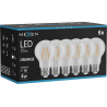 Mexen Vintis 6x LED gijų lemputė E27, A60, 4W, 55 lm, oranžinė - L150-E27-04XX-48x06