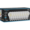 Mexen Vintis 10x LED siūlelio lemputė E27, A60, 4W, Šalta - 6500K, 470 lm, skaidri - L150-E27-0465-00x10