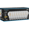 Mexen Vintis 10x LED kaitinamosios lempos E27, A60, 6W, Šilta - 2200K, 720 lm, skaidri - L150-E27-0622-00x10