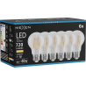 Mexen Vintis 6x LED gijų lemputė E27, A60, 6W, Šilta - 2700K, 720 lm, skaidri - L150-E27-0627-00x06