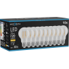 Mexen Vintis 10x LED gijų lemputė E27, A60, 6W, Šilta - 2700K, 720 lm, skaidri - L150-E27-0627-00x10