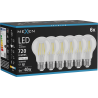 Mexen Vintis 6x LED gijų lemputė E27, A60, 6W, Neutrali - 4000K, 720 lm, skaidri - L150-E27-0640-00x06
