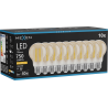 Mexen Vintis 10x Lemputė LED E27, A60, 8W, Šilta - 2200K, 750 lm, gintaras - L150-E27-0822-50x10