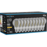 Mexen Vintis 10x Kaitinamosios LED lemputės E27, A60, 8W, Šilta - 2200K, 600 lm, Dūminė - L150-E27-0822-70x10
