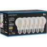 Mexen Vintis 6x LED filamentinė lemputė E27, A60, 8W, Šilta - 2700K, 1055 lm, skaidri - L150-E27-0827-00x06