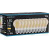 Mexen Vintis 10x Lemputė su LED siūleliu E27, A60, 8W, Šilta - 2700K, 750 lm, gintarinė - L150-E27-0822-50x10