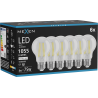 Mexen Vintis 6x LED kaitrinė lemputė E27, A60, 8W, Neutralus - 4000K, 1055 lm, skaidrus - L150-E27-0840-00x06