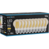Mexen Vintis 10x LED gijų lemputė E27, A60, 10W, Šilta - 2700K, 910 lm, gintarinė - L150-E27-1027-50x10