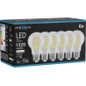 Mexen Vintis 6x LED E27 gijų lemputė, A60, 10W, Neutrali - 4000K, 1320 lm, skaidri - L150-E27-1040-00x06