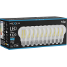 Mexen Vintis 10x LED gijų lemputė E27, A60, 10W, Šalta - 6500K, 1320 lm, skaidri - L150-E27-1065-00x10