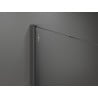 Mexen Kioto dušo sienelė Walk-in 70 x 200 cm, grafitas 8 mm, šlifuotas nikelis - 800-070-101-97-40