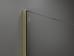 Mexen Kioto Dušo siena Walk-in 100 x 200 cm, ombre balta 8 mm, auksinė - 800-100-101-50-86
